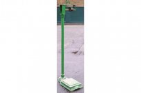 W & T AVERY SCALES. 5ft 4ins tall, heavy cast iron painted green